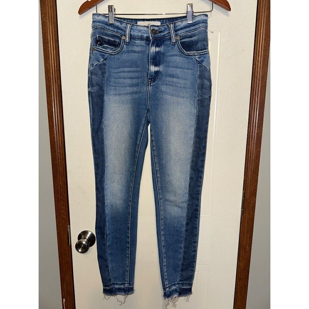 KanCan Elisha 2-Tone High‎ Rise Ankle Skinny Jeans Size  3/25